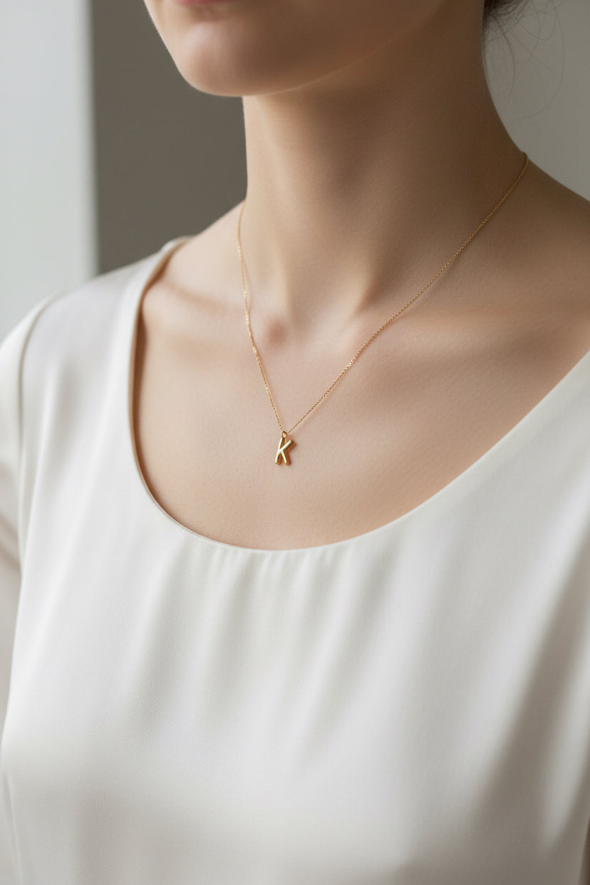 Dainty Initial Necklace