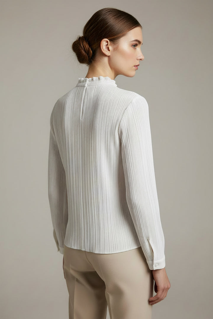 PLEATY PEASANT TOP