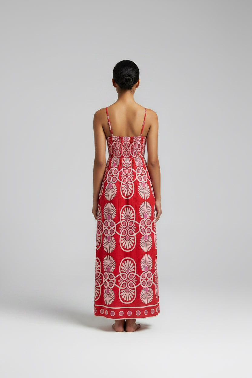 FESTIVAL MEDALLION MAXI DRESS