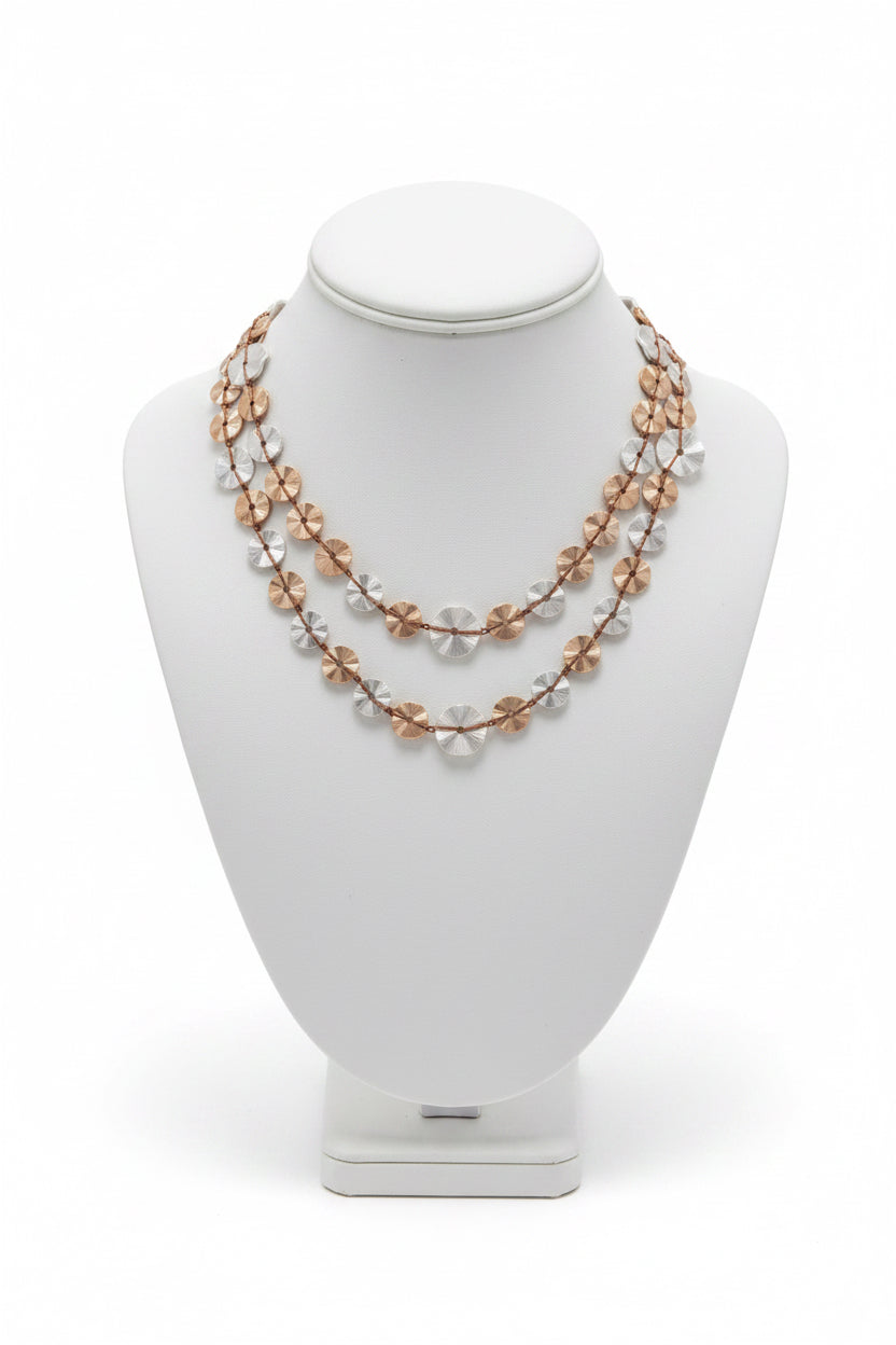 TWO TONED GARLAND NECKLACE
