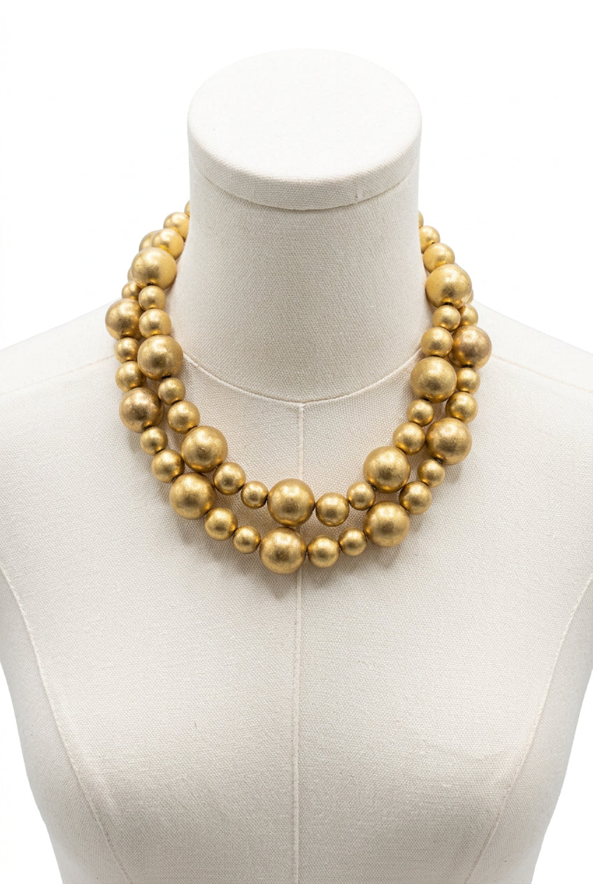 ALL AROUND BALL 2 LAYERED NECKLACE