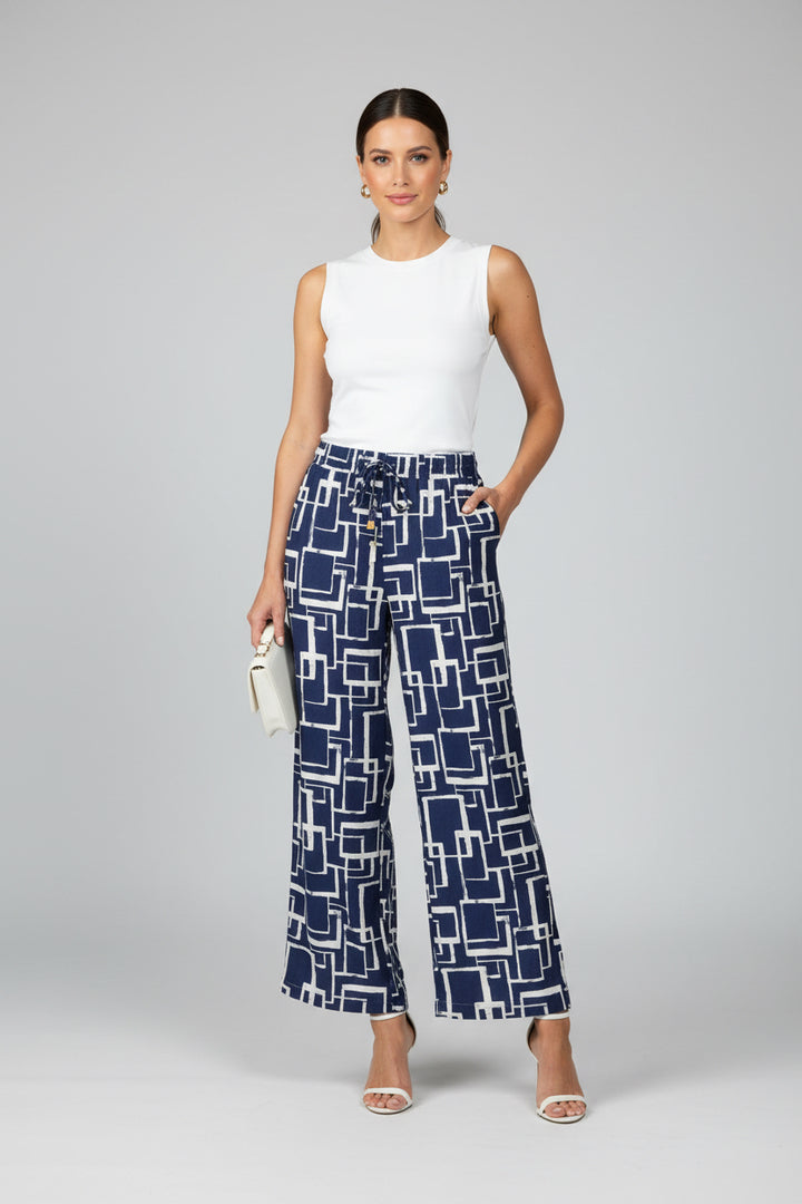 LINED PANTS WITH SPAGHETTI STRAP TIE