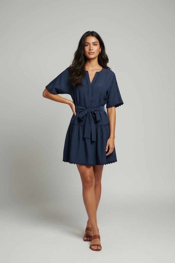 RIC RAC TRIM DRESS