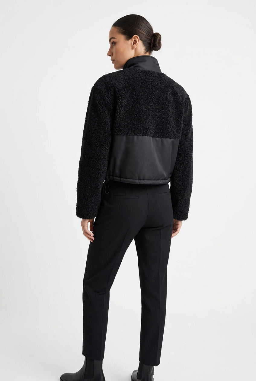 FUNNEL NECK UTILITY SHERPA JACKET