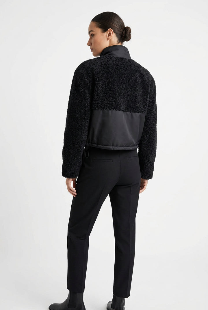 FUNNEL NECK UTILITY SHERPA JACKET