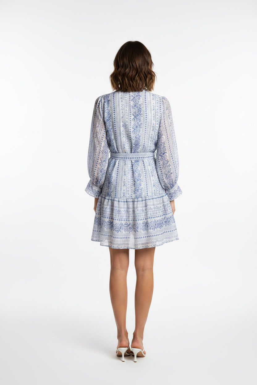 FRONT SPLIT BUTTONS DRESS