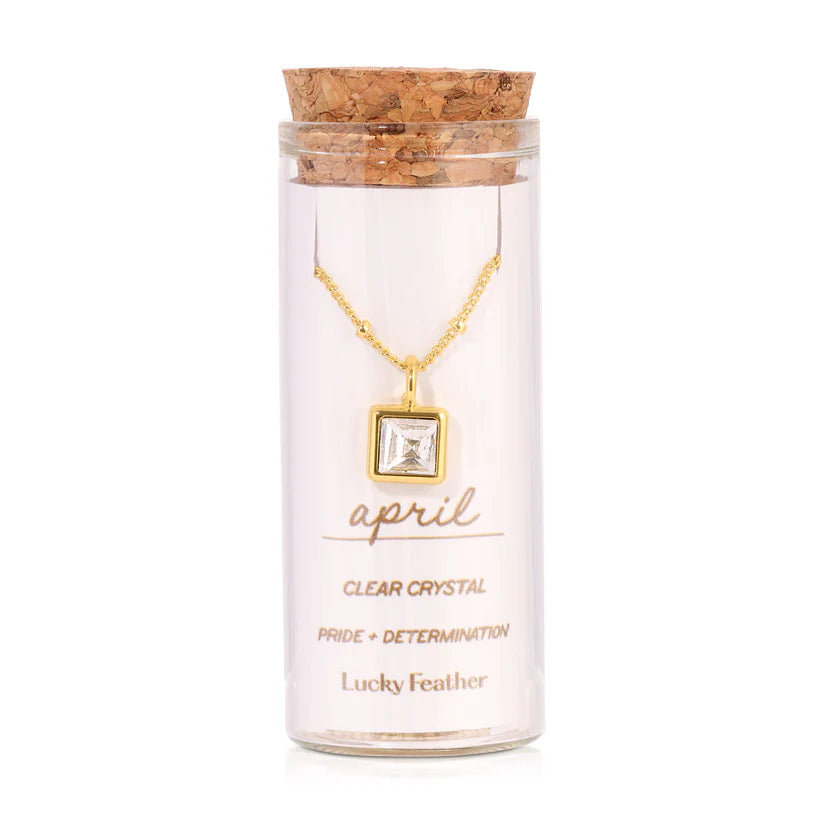 Birthstone Bottle Necklace