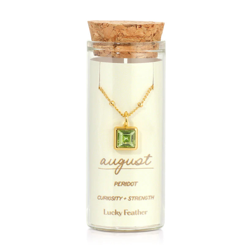 Birthstone Bottle Necklace