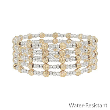 Beaded Set of 5 Stretch Bracelets
