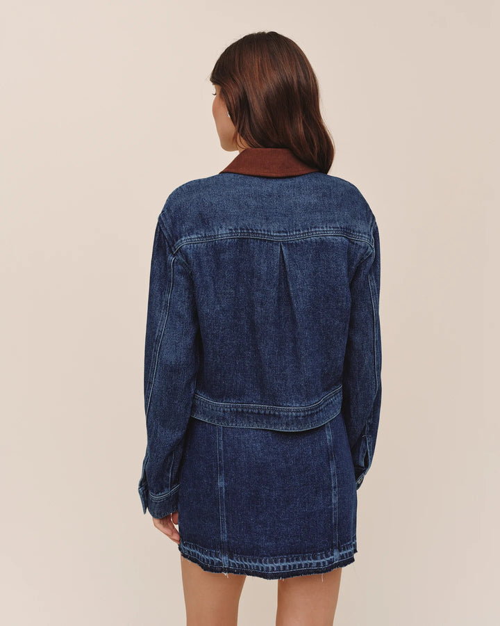 CROP ZIP UP BARN JACKET