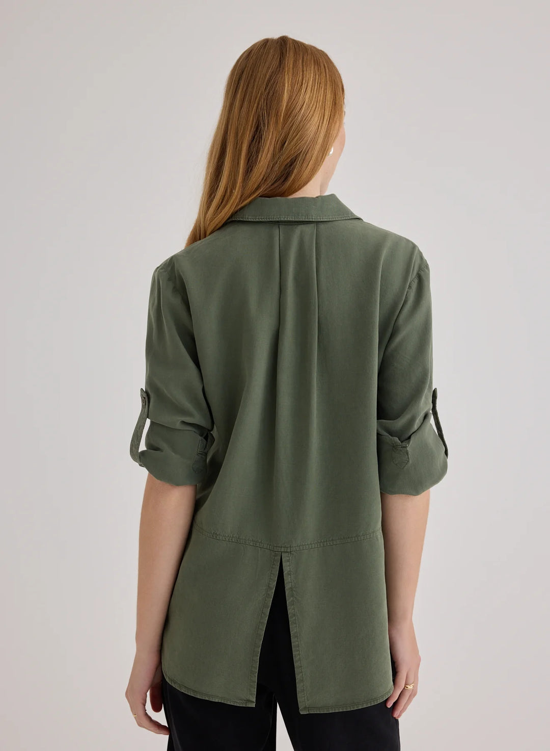 Split Back Button Down