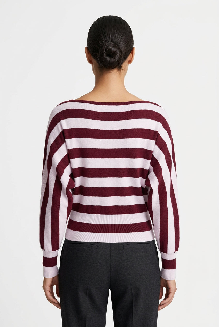 LONG SLEEVE CINCHED WAIST SWEATER