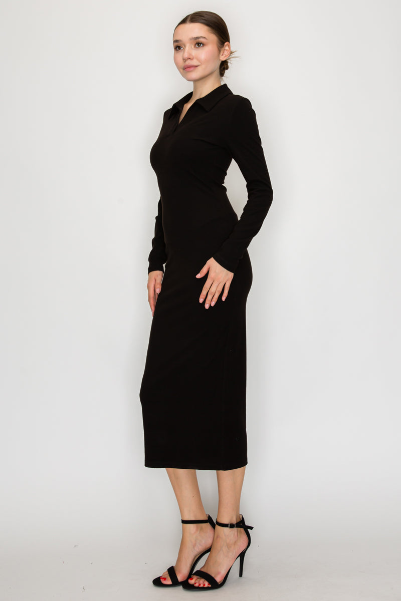 Collared Midi Dress
