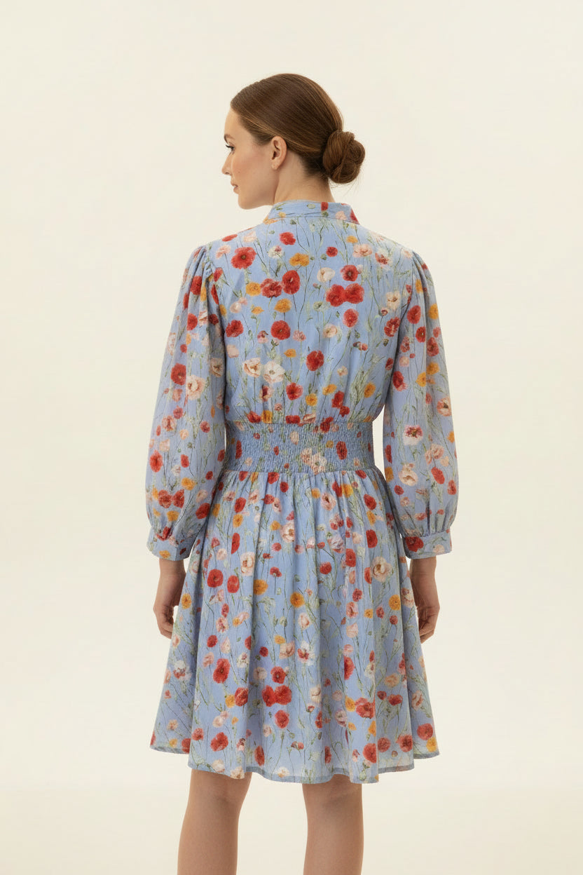 LONG SLEEVE ZIPPER DRESS