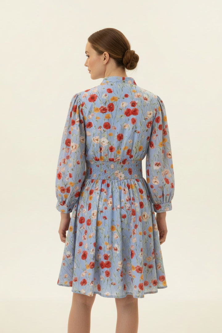 LONG SLEEVE ZIPPER DRESS