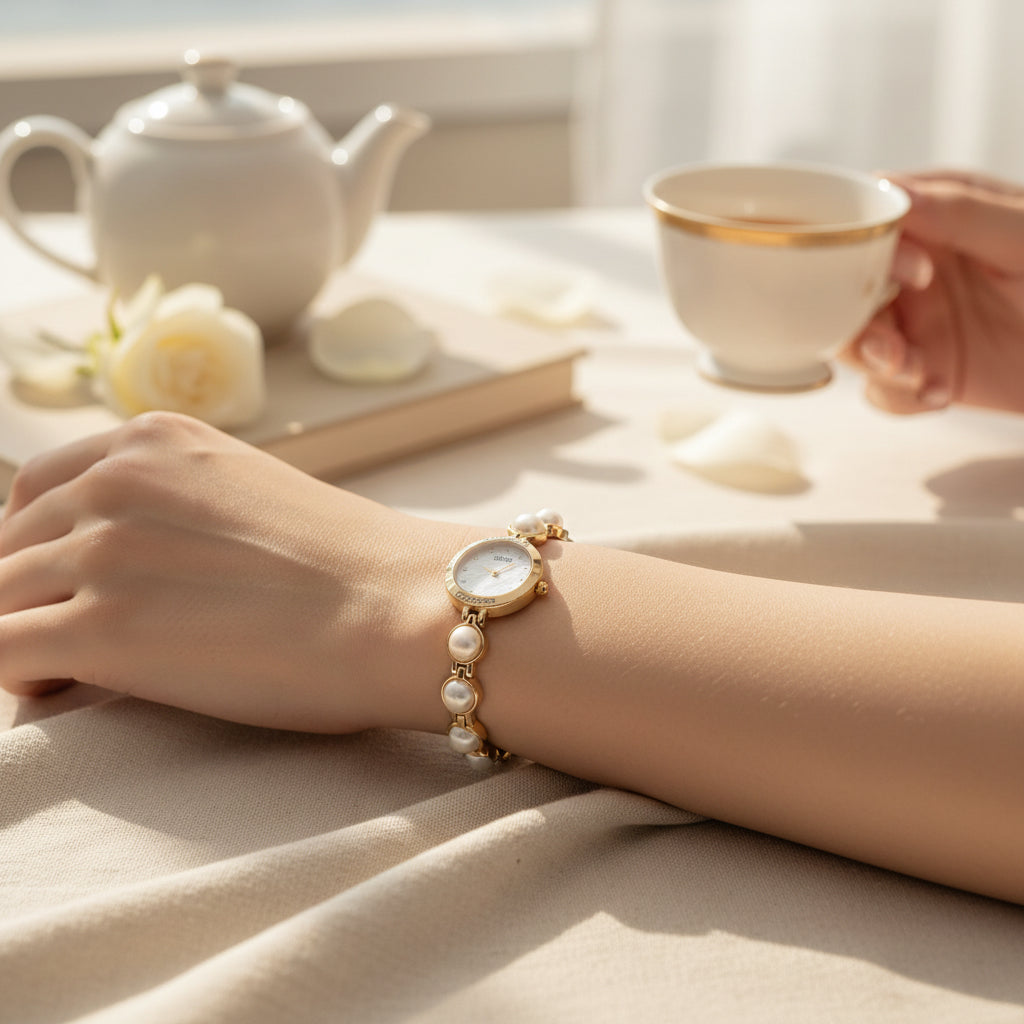 PEARL ROUND WATCH