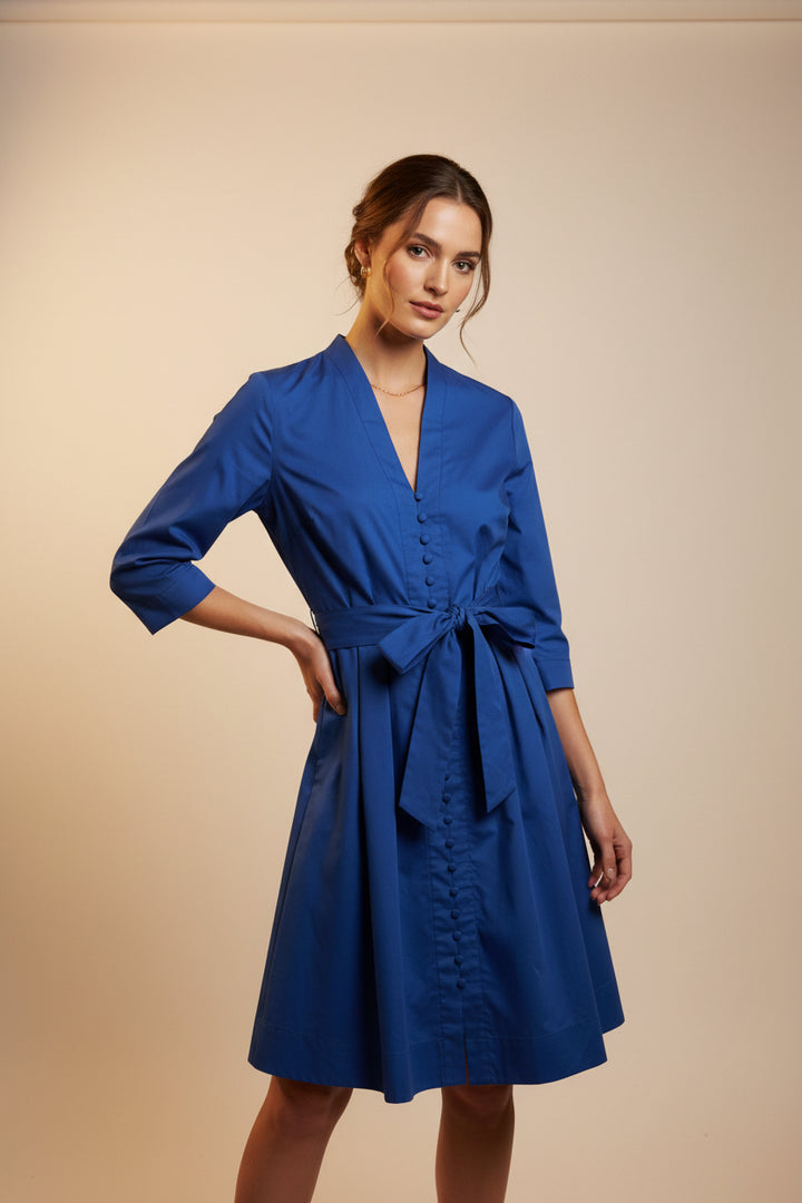 TRIM BUTTONS DRESS