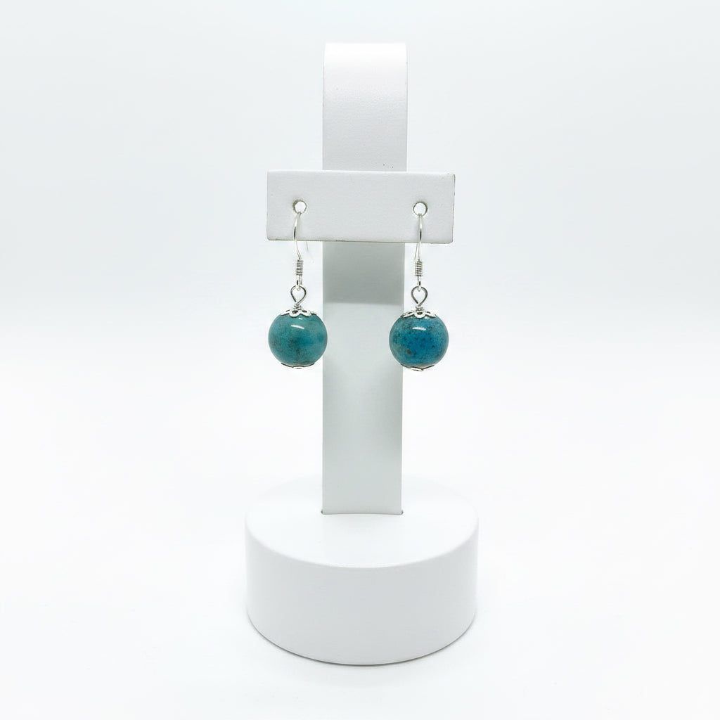 BOHO CERAMIC BALL EARRINGS