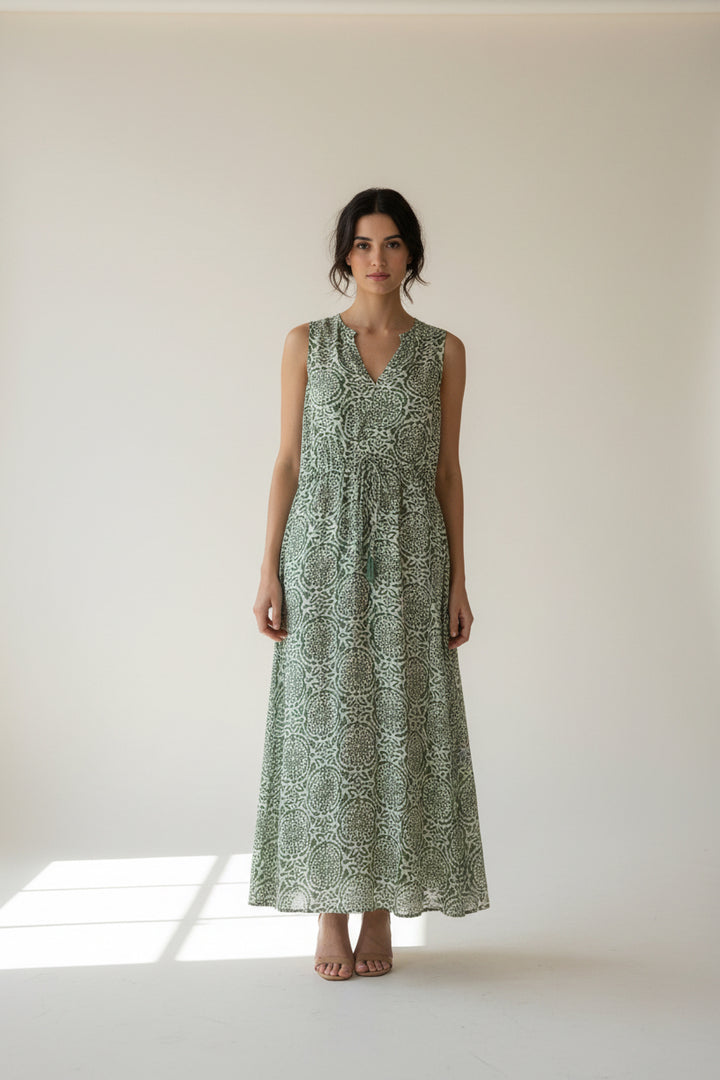 MAXI DRAWSTRING DRESS