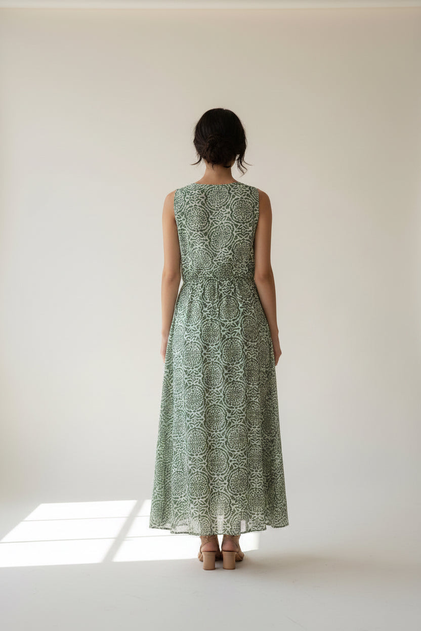 MAXI DRAWSTRING DRESS