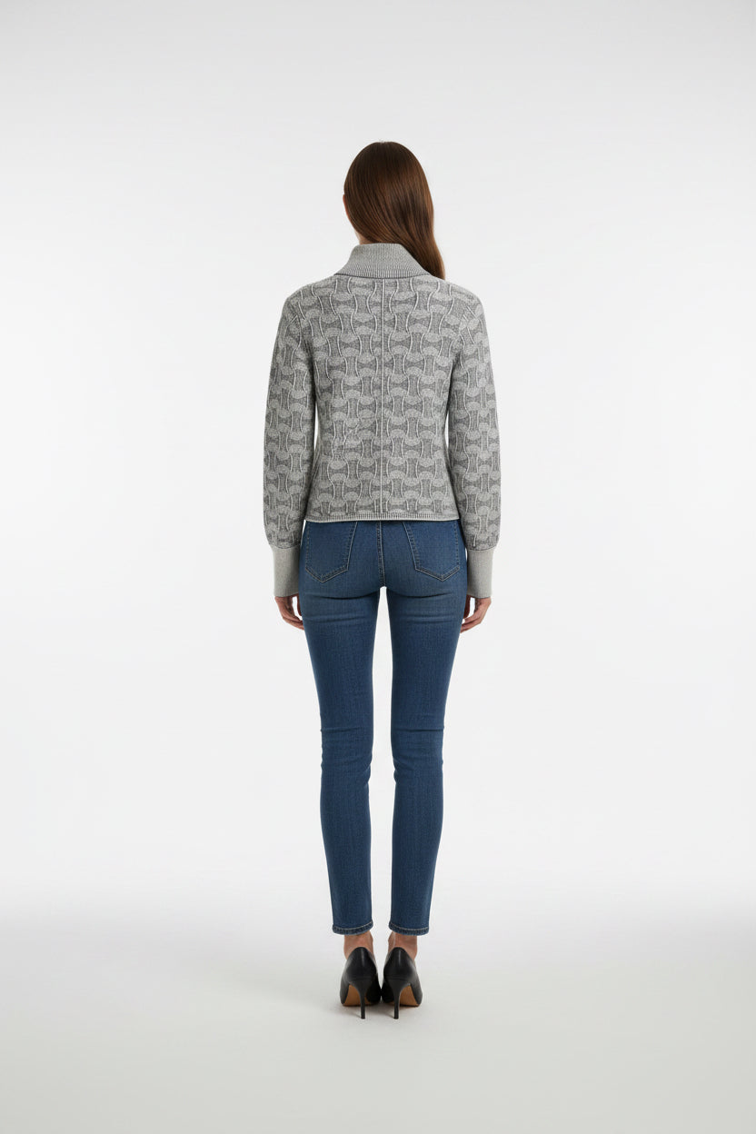 DAPPER SWIRL KNIT JACKET