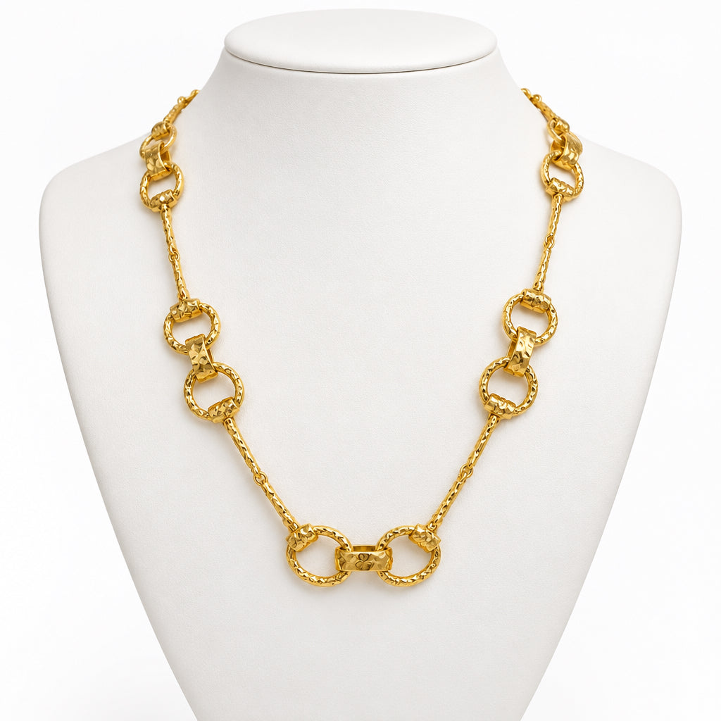 HORSEBIT ALL AROUND LINKED NECKLACE