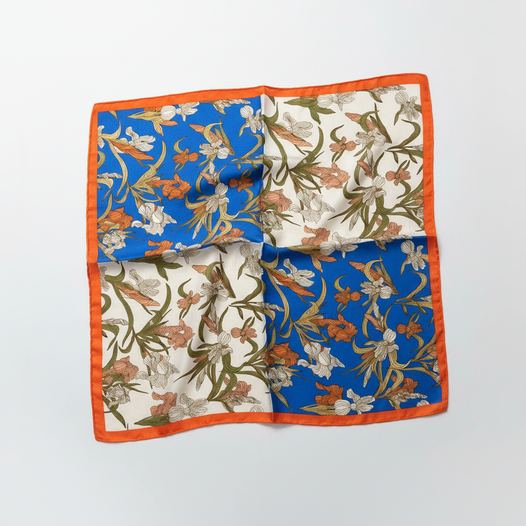 FLORAL AND BOTANICAL PATTERN SCARF