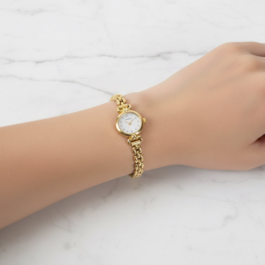 ROUND LINK CHAIN MINI WATCH