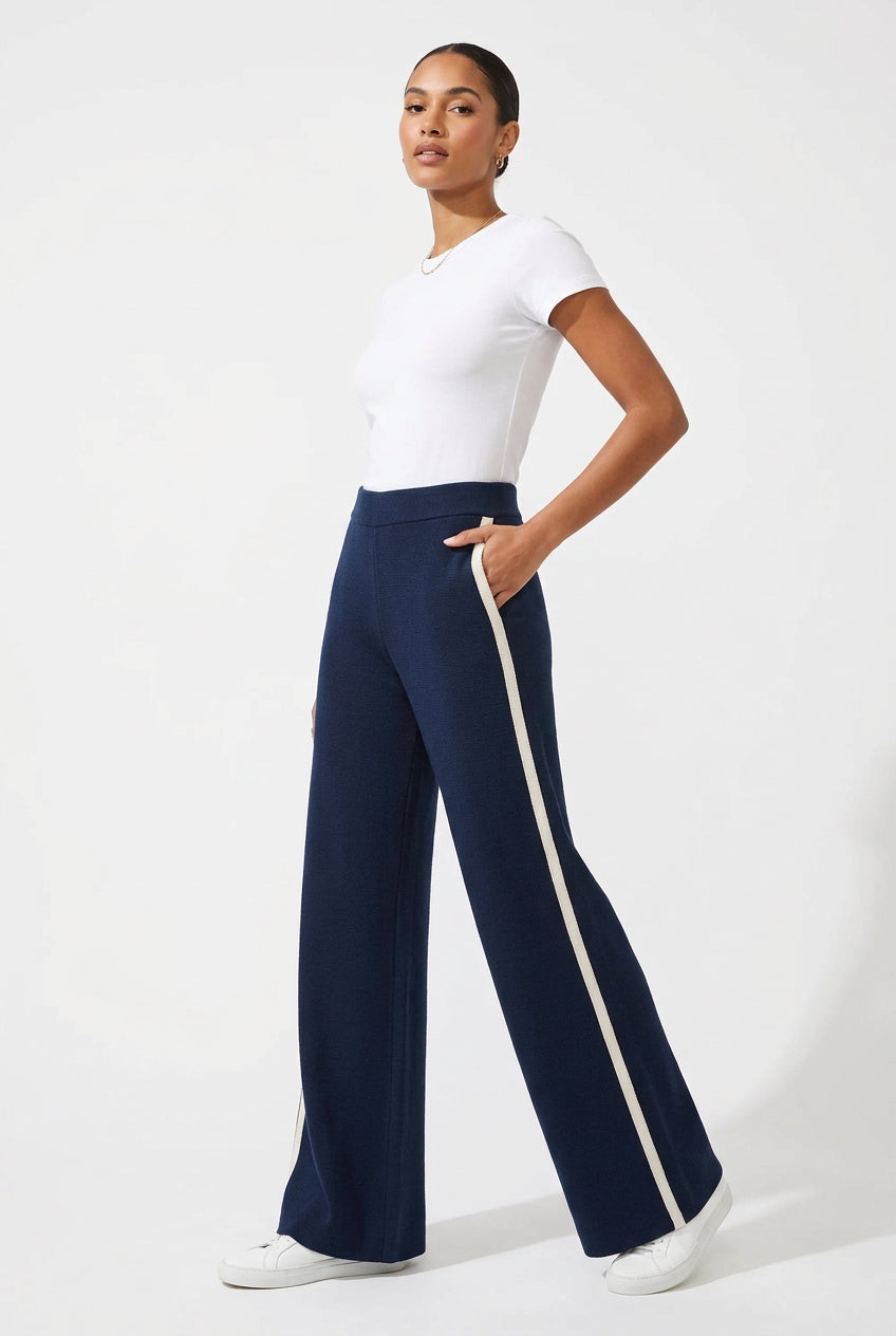 HIGH WAISTED KNITTED PANTS