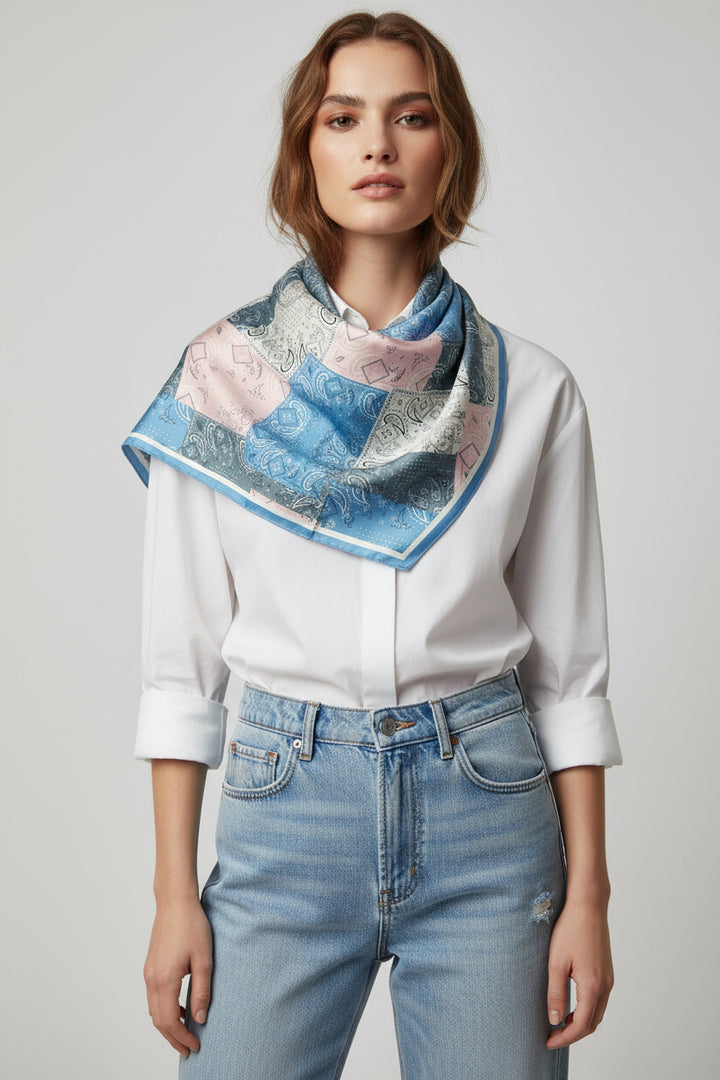 PATCHWORK PAISLEY SCARF