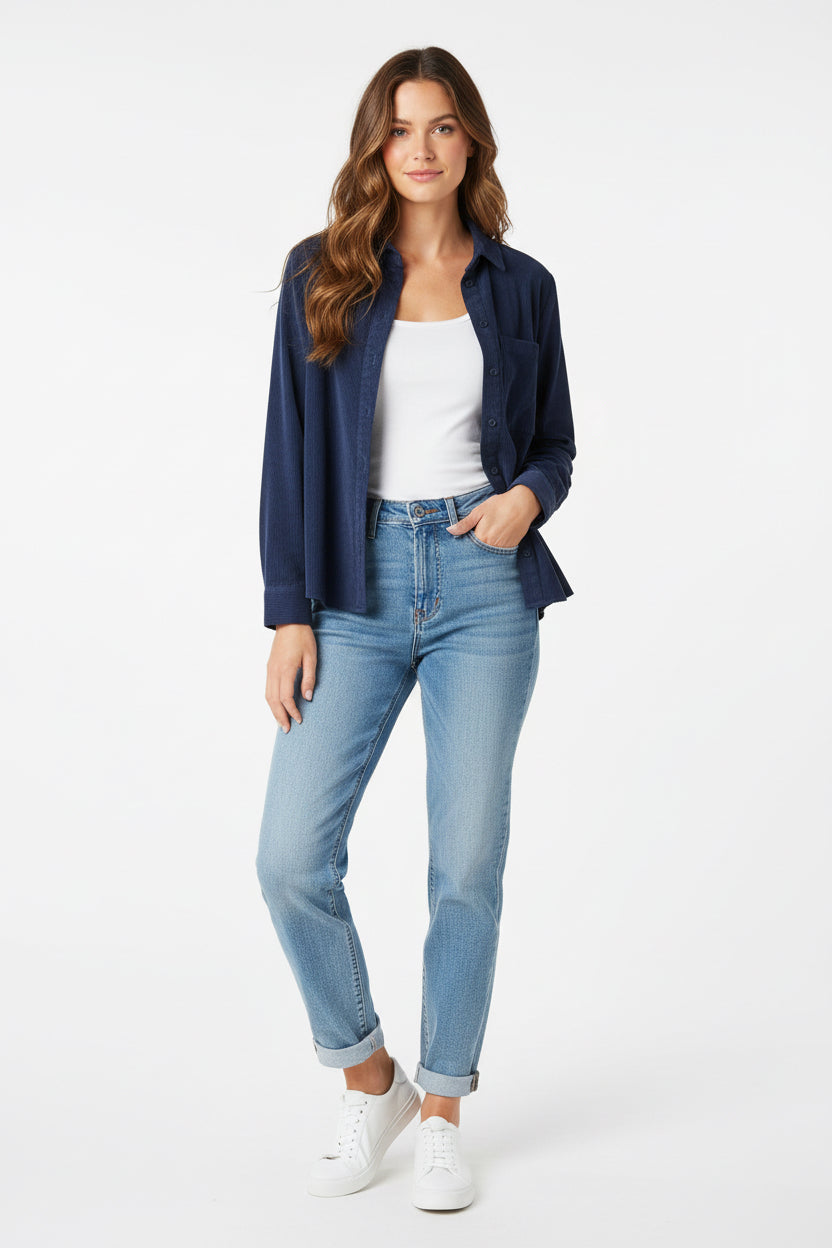 LONG SLEEVE PATCH POCKET WORK SHIRT