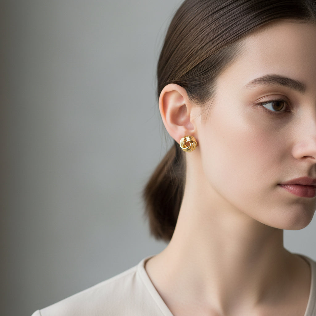 LOVE KNOT POST EARRINGS
