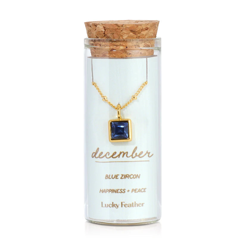 Birthstone Bottle Necklace
