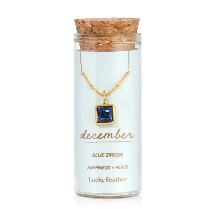 Birthstone Bottle Necklace