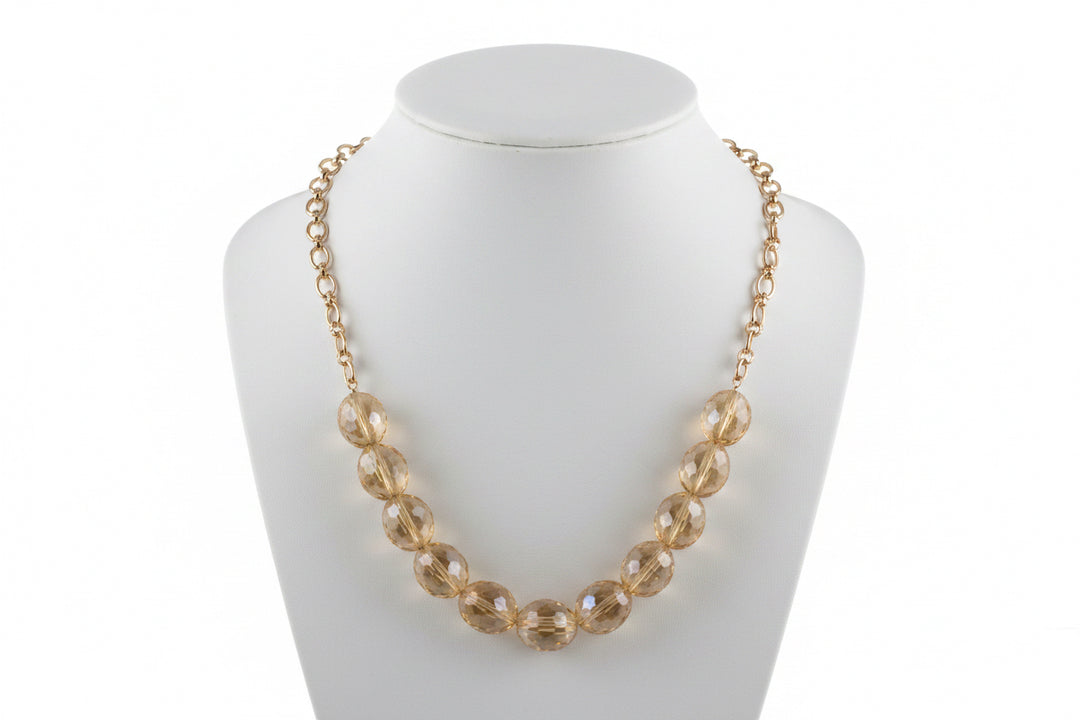 Long Stone Statement Necklace