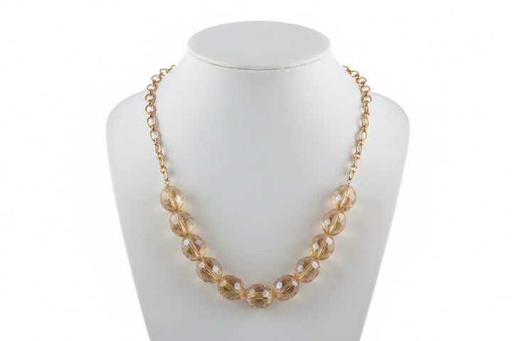 Long Stone Statement Necklace