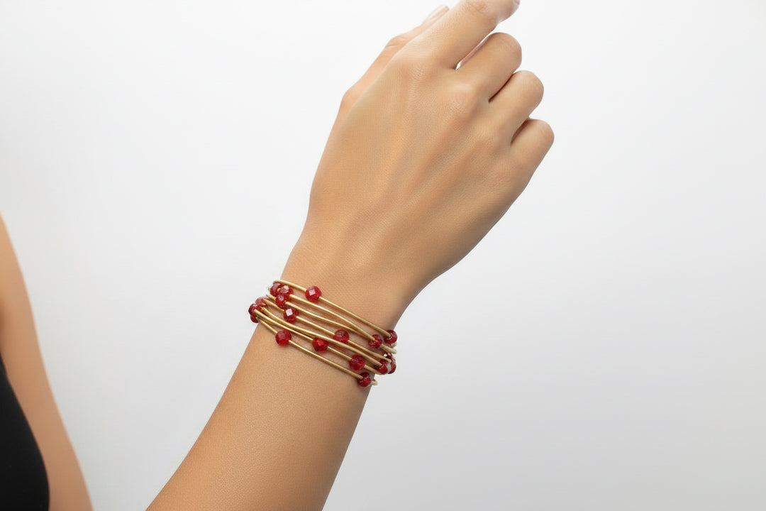 MULTI STRAND STRETCH BRACELETS (SET OF 6)