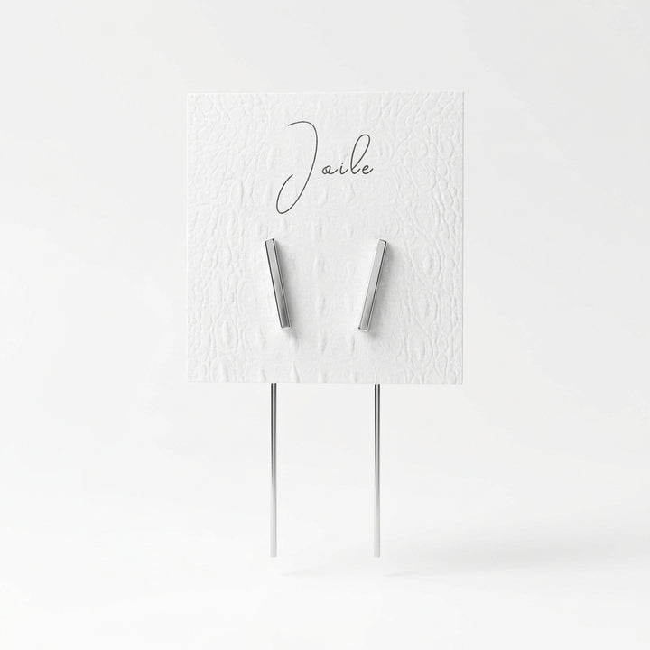 LONG BACK ROD EARRINGS