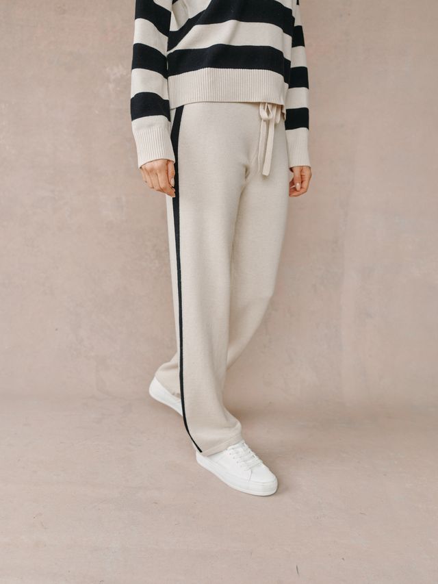 Side Stripe Straight Leg Pant