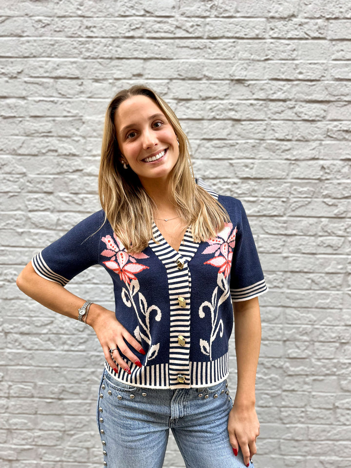 Short Sleeve Knitted Top