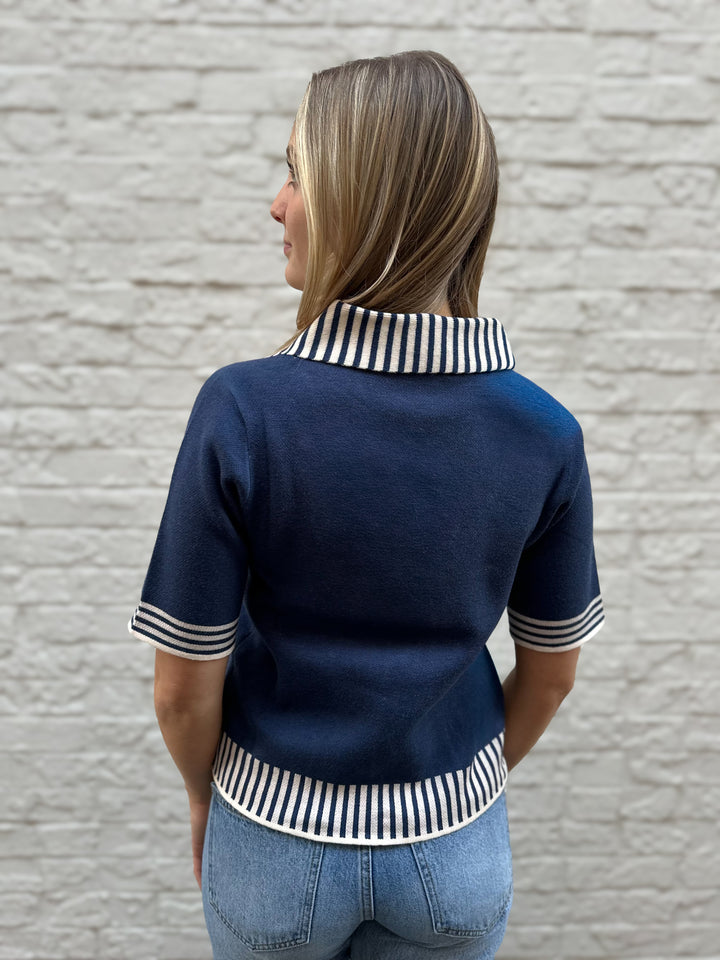 Short Sleeve Knitted Top