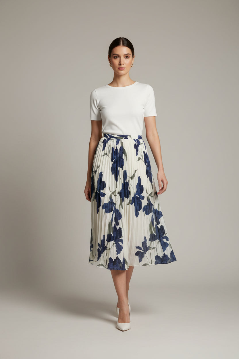 PLEATED MAXI SKIRT