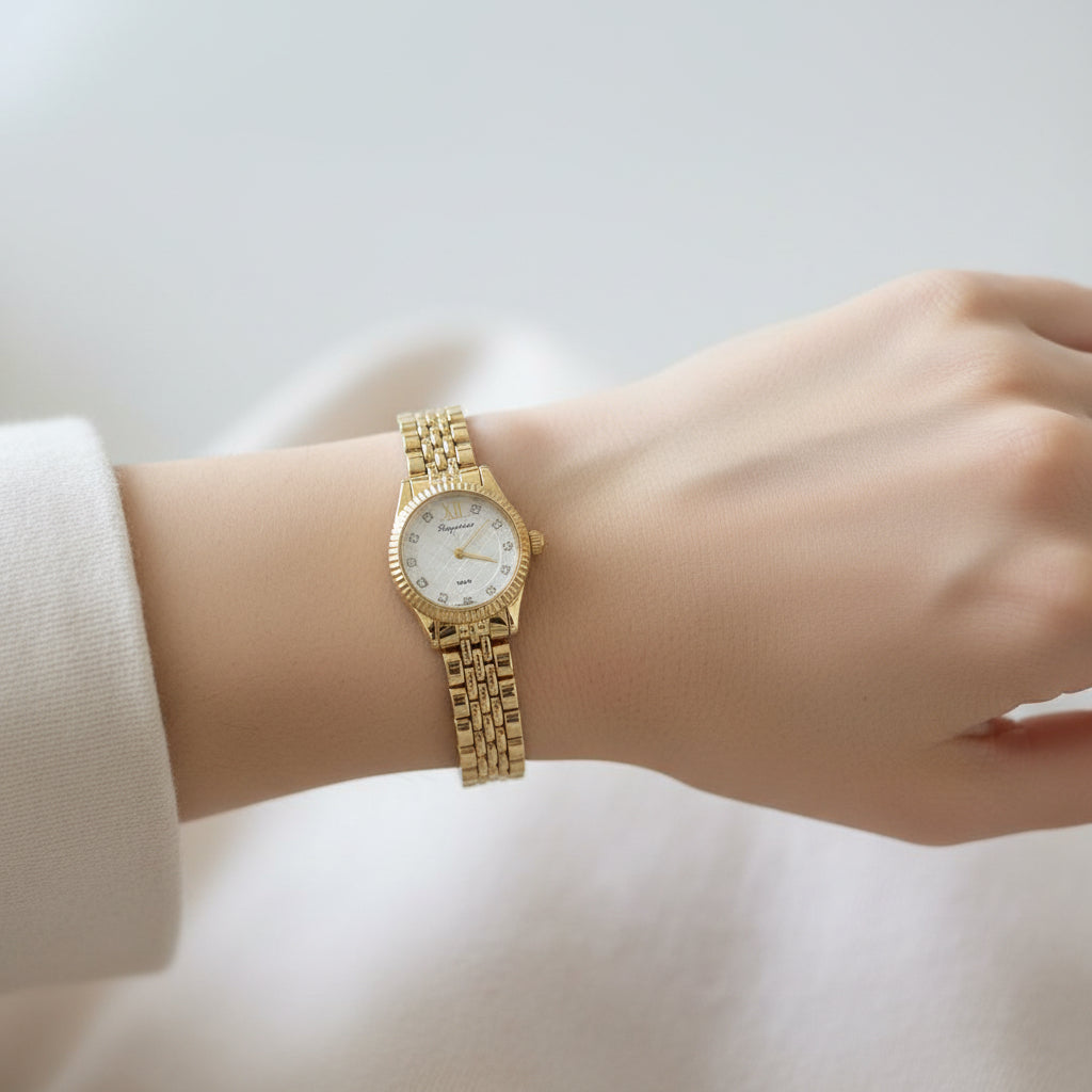 ROUND LINK CHAIN WATCH
