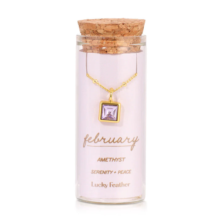 Birthstone Bottle Necklace