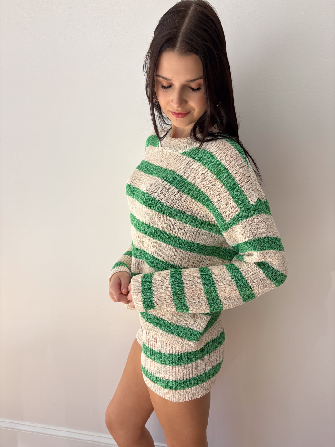 Green Sweater Set