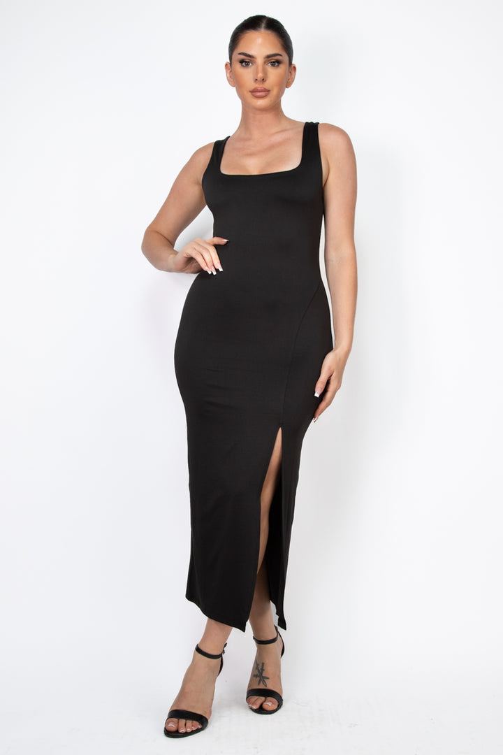 Side Front Slip Dress