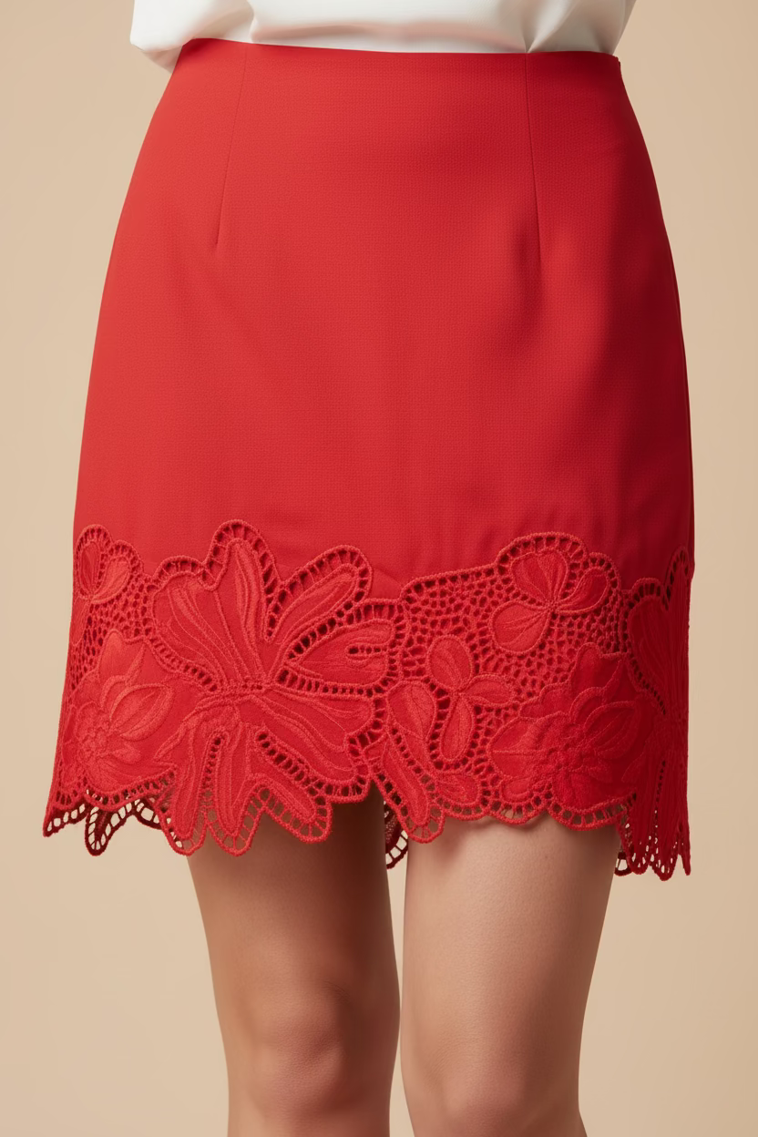 LINA EYELET MINI SKIRT