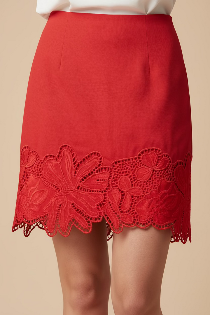 LINA EYELET MINI SKIRT