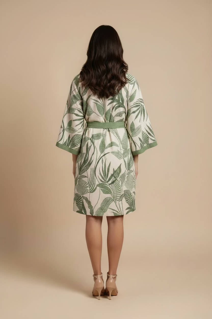 TRIM BUTTONS DRESS