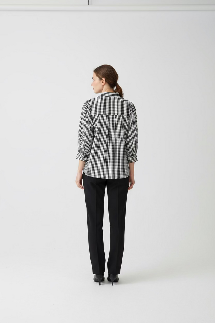 GINGHAM BUTTON UP SHIRT